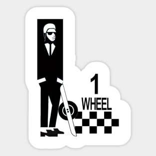 Ska man onewheel rider Sticker